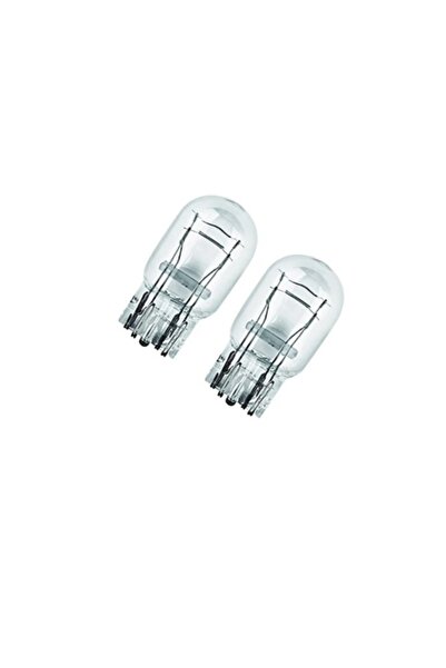SKAUTO 2 Adet W21/5w T20 Dipsiz Halojen Ampul 12v Çift Duy Çift Flama