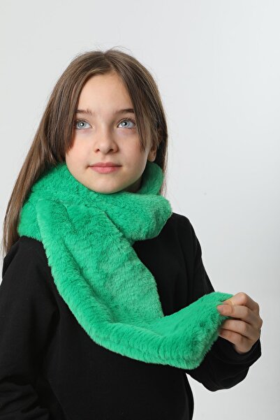 REMSA Green Children's Plush Camisole Scarf - Rkb-Ç-01