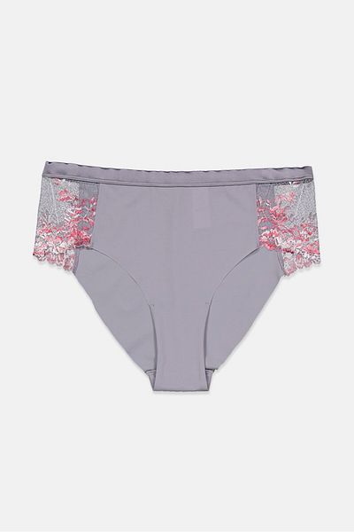Tchibo Women 1 Pc Lace Underwear, Grey