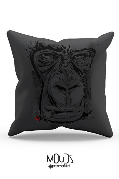 Moud's Κάλυμμα μαξιλαριού διπλής όψης με μοτίβο μαϊμού