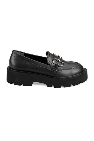 Desa Loafer de damă cu cataramă neagră