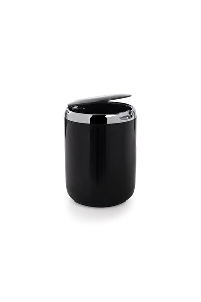 Prima Nova Pacific Black Decorated Trash Bin 3Lt