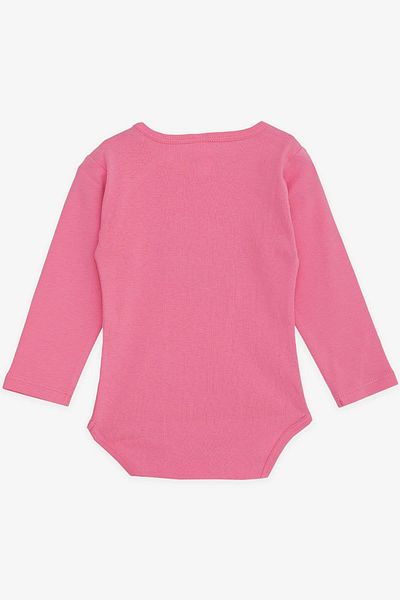 Breeze Baby Girl Snap-On Bodysuit Sleeping Bunny Printed 9 Months-3 Years, Pink