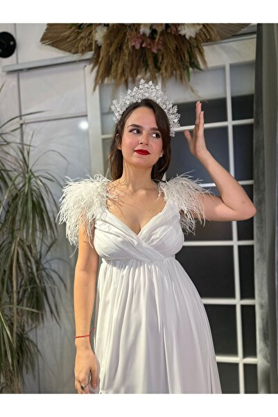 Abiye's nikah elbisesi  NİŞAN SÖZ İSTEME BEYAZ ELBİSE EVDEN ÇIKMA AFTER PARTİ...