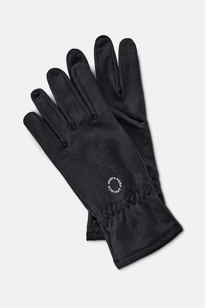 Tchibo Reflective Print Running Gloves, Black