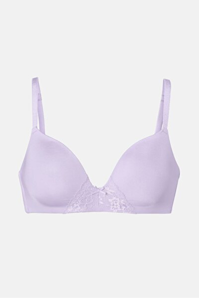 Tchibo Women Light Padded Non Wire Bra, Lilac