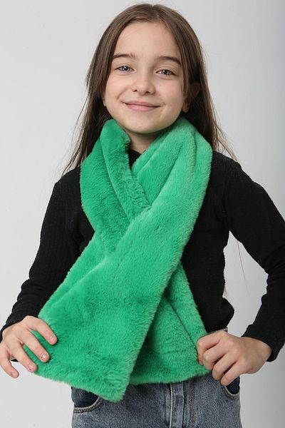 REMSA Eșarfă verde de pluș pentru copii - RKB-Ç-01