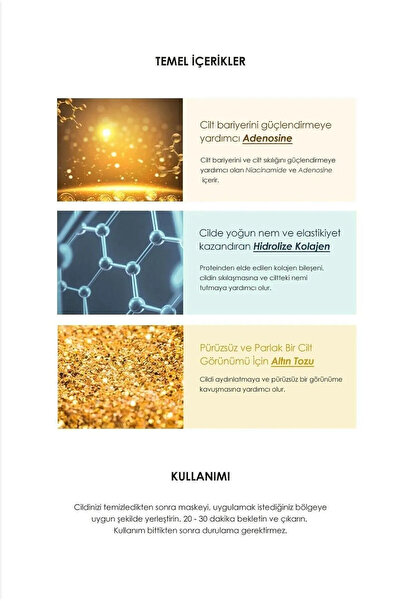 aks kozmetik Göz Altı Aydınlatıcı, Sıkılaştırıcı,onarıcı Altın Tozu(gold ) Ve Kalojen Maskesi 60 Adet(30 ÇİFT)