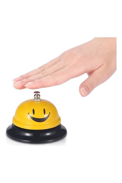 GiralStore Metal Colored Table Hotel Reception Bell