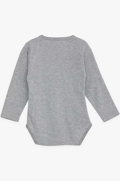 Breeze Baby Boy Snap-On Bodysuit Hunter Kitten Printed 9 Months-3 Years, Gray Melange