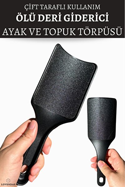 Lovendas Çift Taraflı Özel Oval Tasarım Ölü Deri Çıkarıcı Ayak ve Topuk Törpüsü