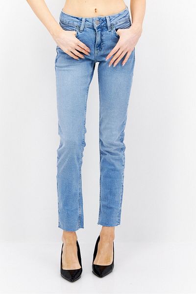 Esprit Women Slim Fit Washed Stretchable Jeans, Blue