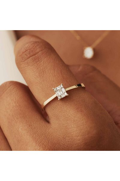 Isabel Bernard Isabel Bernard De la Paix 14 Karat Ring,Verlobungsring 54