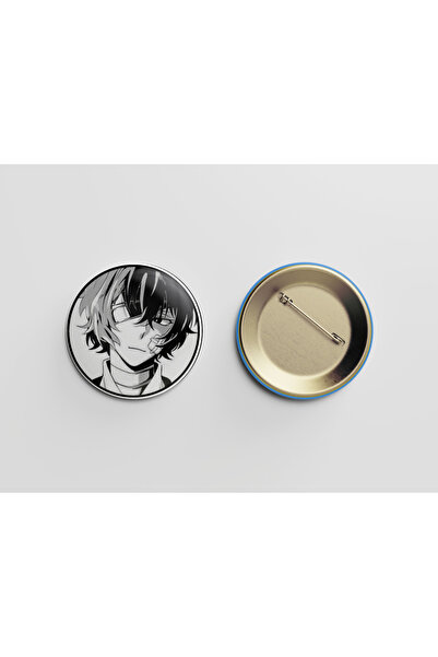 Nemika Bungou Stray Dogs  Osamu Dazai 44mm İğneli Buton Rozet- Anime