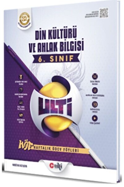 Ulti Yayınları Ulti Yayınları 6. Sınıf Din Kültürü ve Ahlak Bilgisi Haftalık Ödev Föyleri