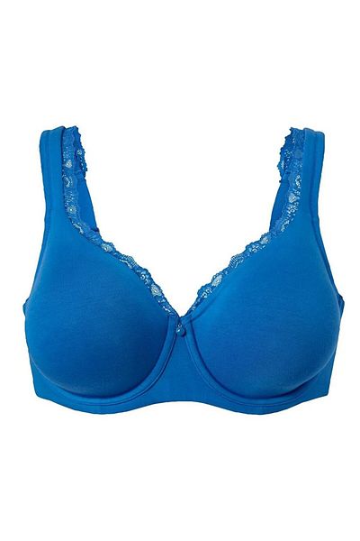 Tchibo Women Underwired Non Padded Plain Bra, Blue