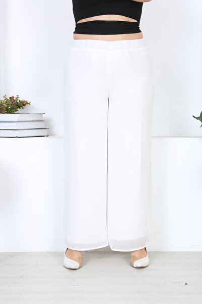 XL Modam Women's Lining Chiffon Plus Size Pants