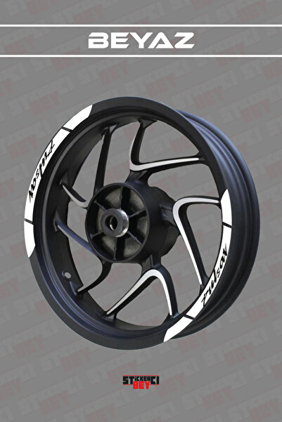 STİCKERCI BEY Pulsar Written Rim Strip Sticker Coating Foil Cut Etichet