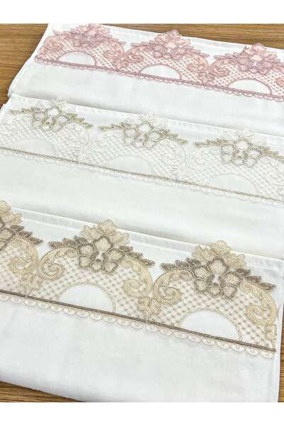 AYHANHOME 6 LI Оксамитовий розкішний французький гіпюровий придане 50x90 рушники для рук та обличчя