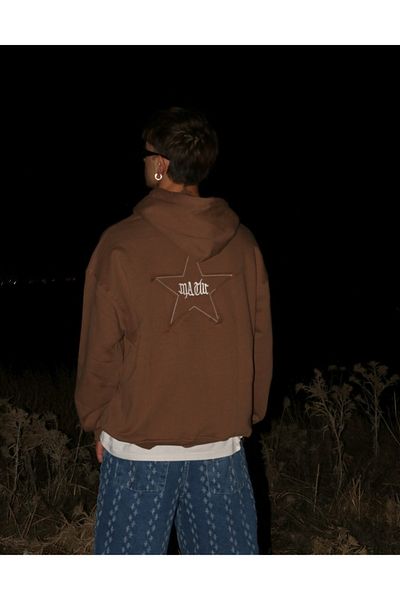 BPM Φούτερ Premium Coffee Color Starry Hoodie