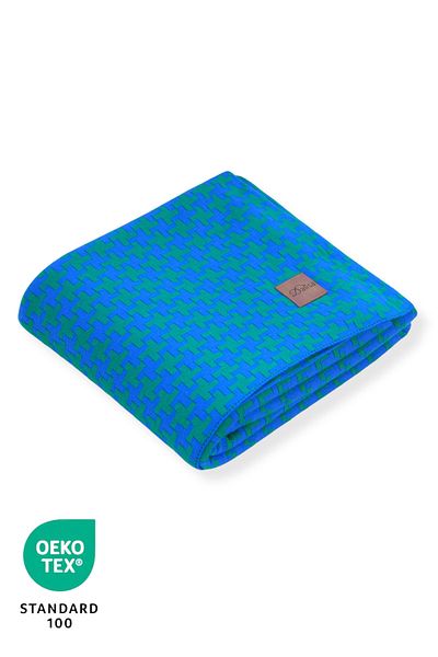 DALİSA Roly Knitwear Houndstooth - șal canapea cu estetică de munte, pătură multifuncțională