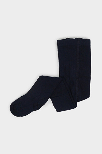 Panço Kız Çocuk Pamuklu Lacivert Külotlu Çorap