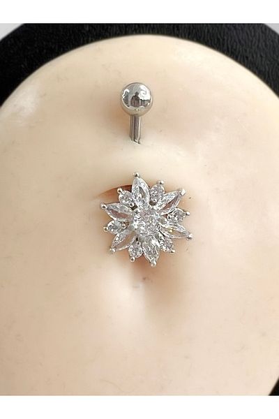 Karınca Piercing Luxury Elite Diamond Jewelled Belly Piercing