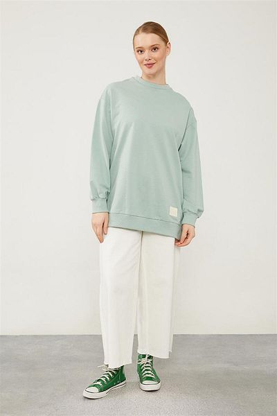 Levidor shirtLevidor Benetton – Geripptes Basic-Sweatshirt mit Fahrradkragen