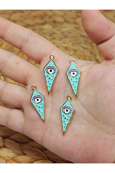 Yasamtohumu Позолочене зелене трикутне око-оберіг Апарат/2 штуки (53184)