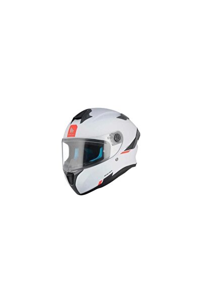 MT Helmets mt Targo S  FF106B Solid A0 Matt Pearl White Full Face Motosiklet ...