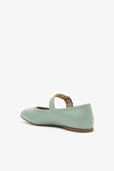 Louis Cardy Ruby Kazan Green Genuine Leather Women's Ballerinas