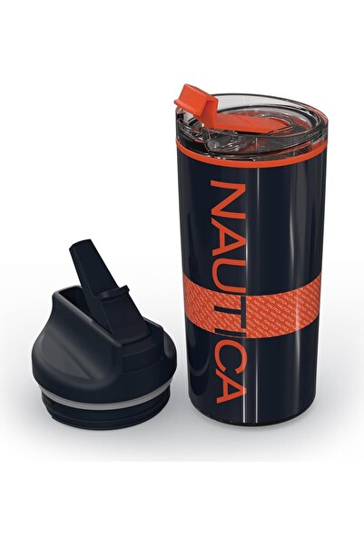 Nautica NTM02 Sport Termos Paslanmaz Çelik 650 ml Navy Turuncu