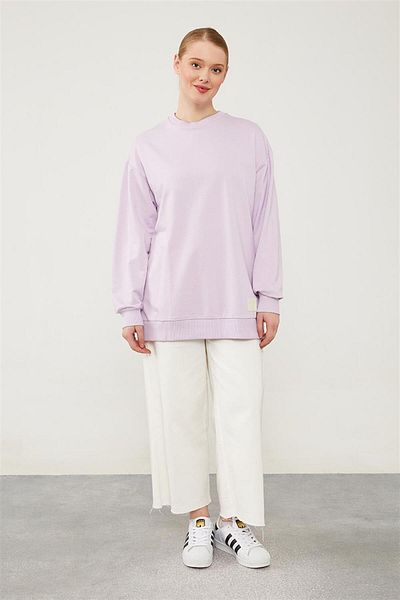 Levidor shirtLevidor Benetton – Geripptes Basic-Sweatshirt mit Fahrradkragen