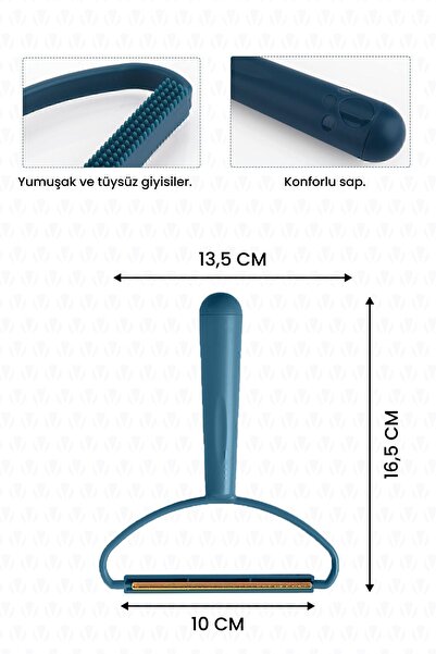 valletta Aren Çift Taraflı Elbise Tiftik Ve Tüy Toparlayıcı Kazak Halı Plastik Kumaş Tüy Alma Yeşil