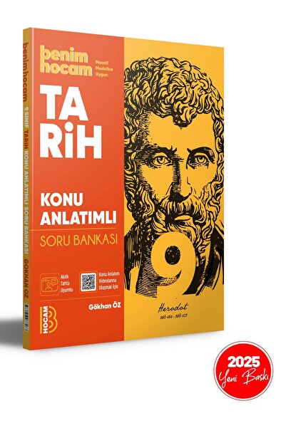 Benim Hocam Yayınları 2025 9. Sınıf Tarih Konu Anlatımlı Soru Bankası Benim H...