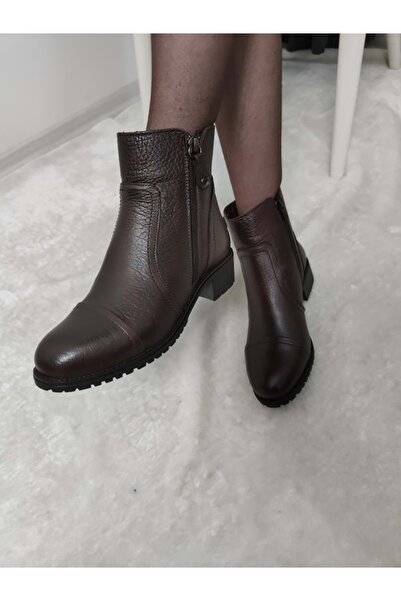 Voyager Gerçek Deri Çift Fermuarlı Kısa Bot (B3)