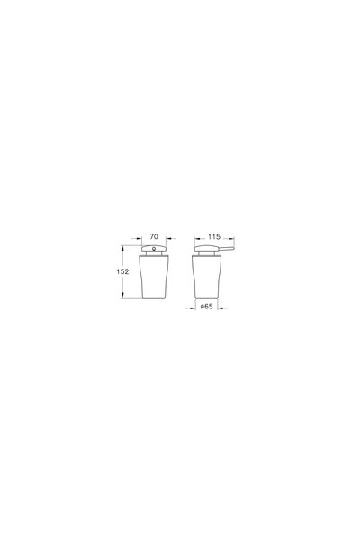 VitrA Eternity A4432057 Sıvı Sabunluk, Krom-beyaz