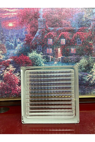 JINGHUA Cam Tuğla Çizgi Model Şeffaf 6 Adet