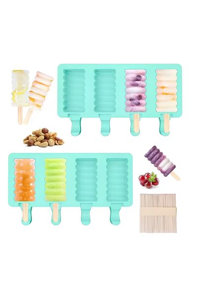 valletta Twister Shaped 4 Compartment Silicone Ice Cream Mold - Ice Mold