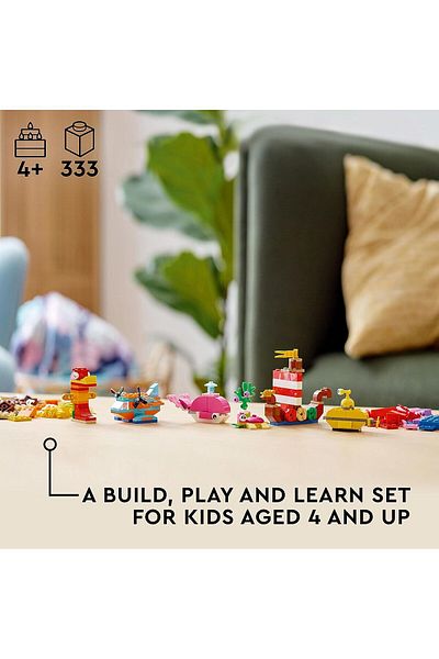 LEGO ® Classic Creative Ocean Fun 11018 - Building Set for Kids Ages 4 and Up (333 Pieces)