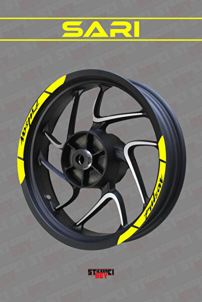 STİCKERCI BEY Pulsar Written Rim Strip Sticker Coating Foil Cut Etichet