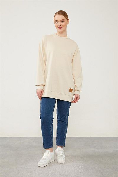 Levidor shirtLevidor Benetton – Geripptes Basic-Sweatshirt mit Fahrradkragen