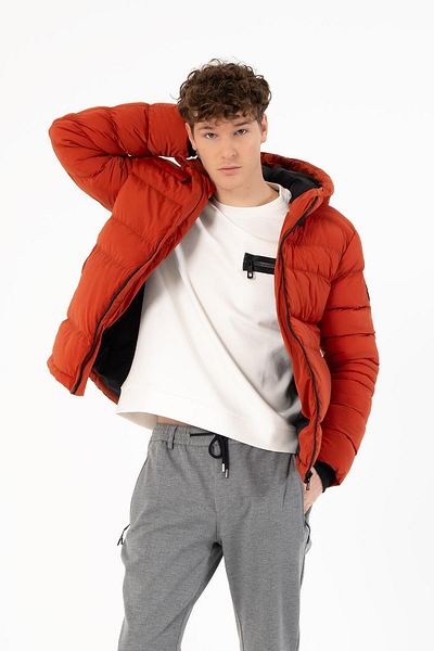 GMG FIRENZE Hooded Slim Fit Men's Coat
