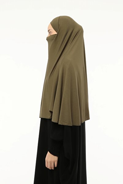 Altobeh Ready-made Turban Veil Practical Scarf Hijab with Hijab - Prayer Cover Souffle (3xl) - Khaki
