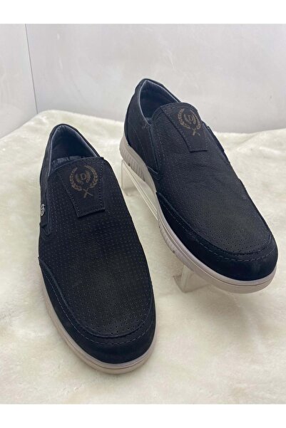 ÇİĞDEM KUNDURA Чоловічі повсякденні туфлі - Чігдем Чорна натуральна нубукова шкіра (2301)