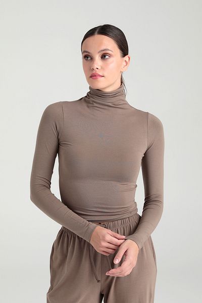 SHEISMONO Ultra Soft Turtleneck Blouse Vision