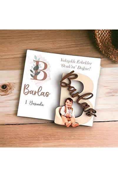 Magnetdesing Ahşap resimli harf magnet 10 adet