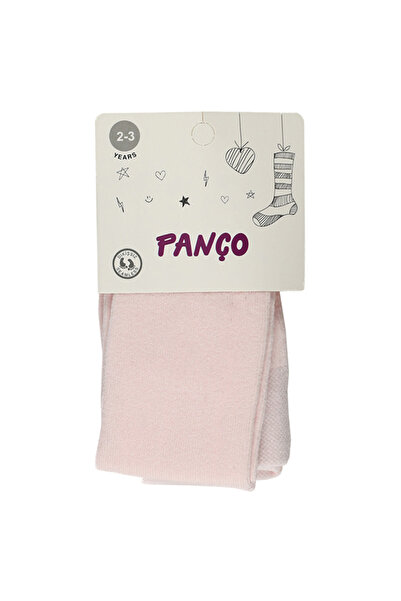 Panço Kız Bebek Pamuklu Pembe Külotlu Çorap