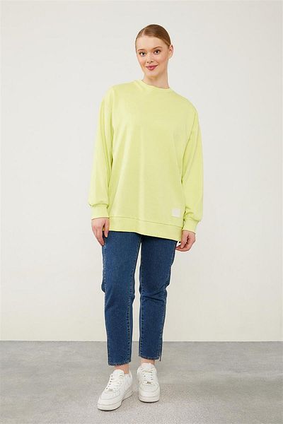 Levidor shirtLevidor Benetton – Geripptes Basic-Sweatshirt mit Fahrradkragen