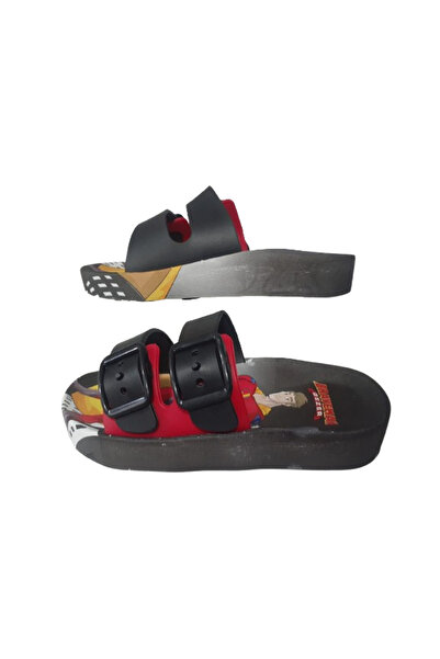 GEZER Чоловічі дитячі чорно-червоні капці з фігуркою героя та нековзною підошвою Gezzer120-33